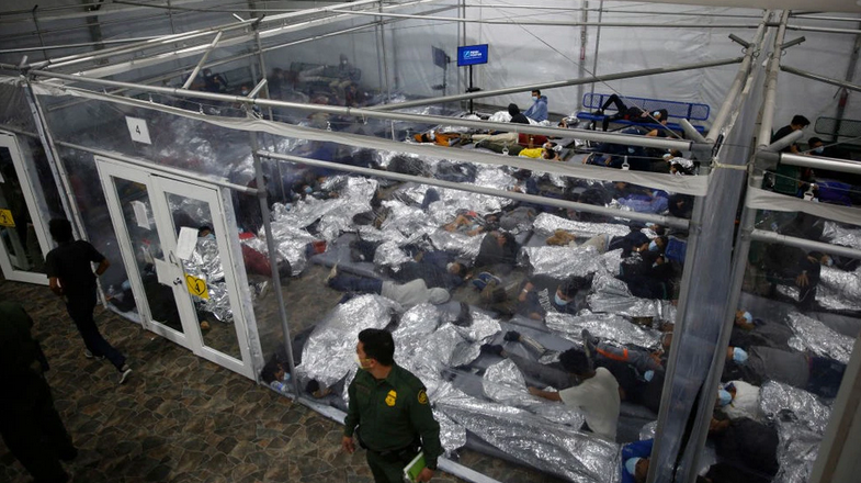 Media Gets First Look Inside Severely Overcrowded Migrant Facility In Texas