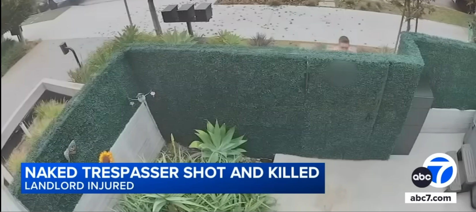 Vietnam Vet dumps naked trespasser after being assaulted - two broken legs